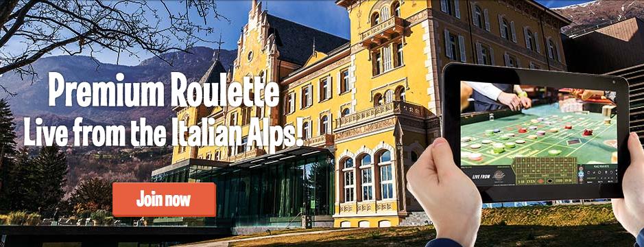 "It isn't realistic - it's real." - play live roulette directly from a real casino in Italy! Saint Vincent Resort Casino.