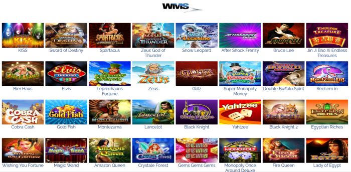 WMS slot machines: online versions of popular games lie KISS, Zeus, Buffalo, Elvis, Bruce Lee, Jin Ji Bao Xi, and more.