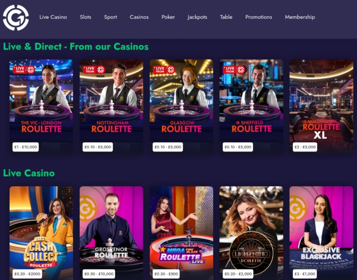 Grosvenor Live Roulete Real Casinos UK Review